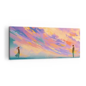 Canvastavla - Bild på duk - Dragkraft - 100x40 cm