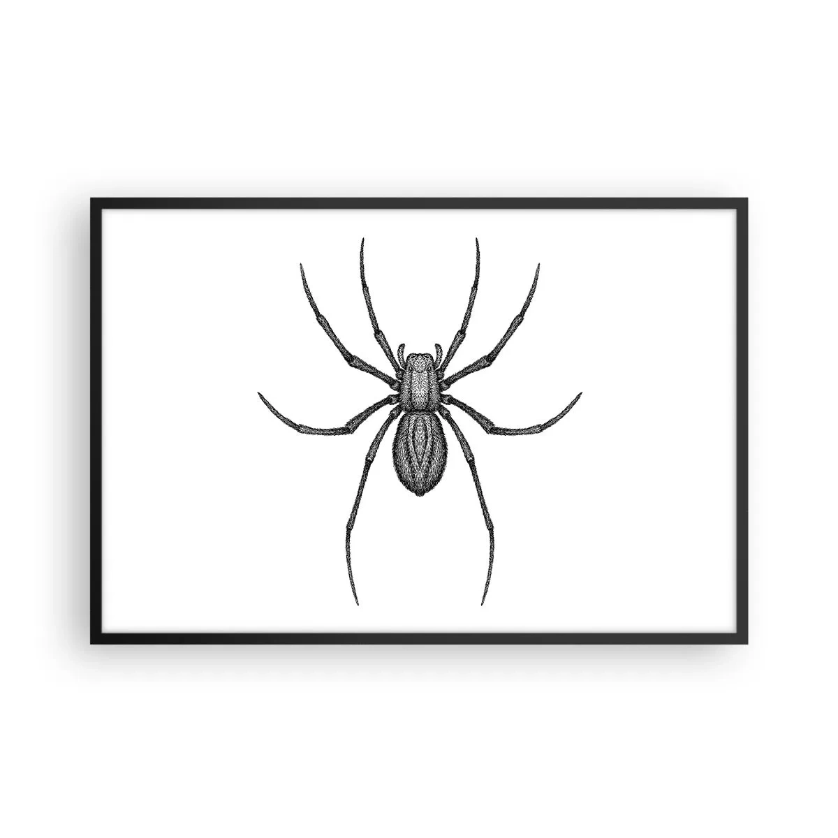 Affisch i svart ram - Oroväckande precision - 91x61 cm