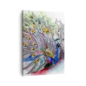 Canvastavla - Bild på duk - Med stolthet mot det gråa  - 50x70 cm