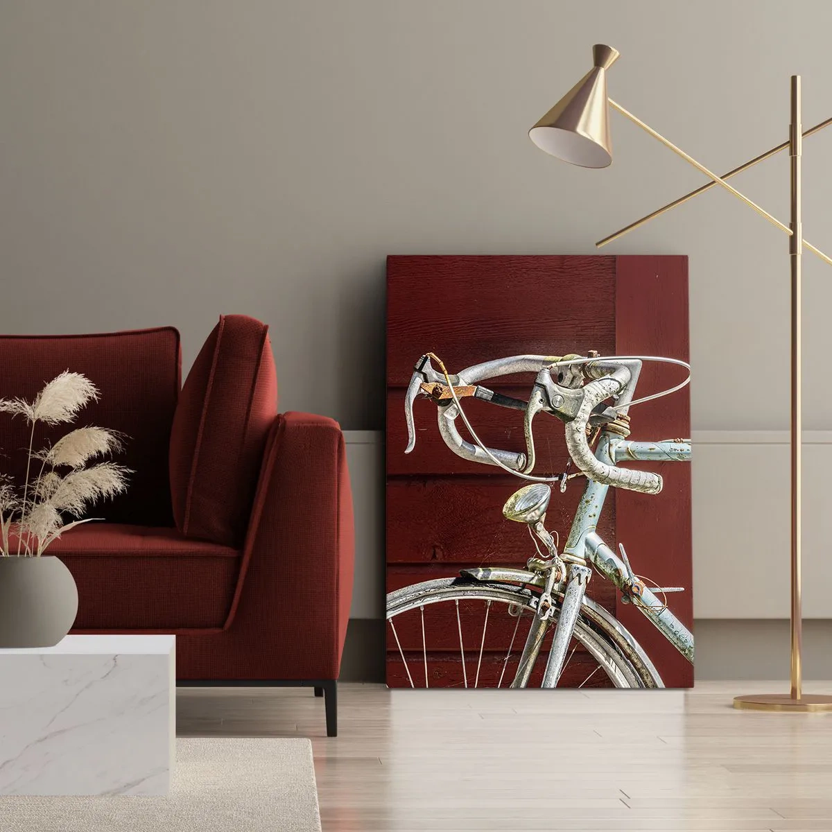 Canvastavla - Bild på duk - Skapad för segrar - 45x80 cm