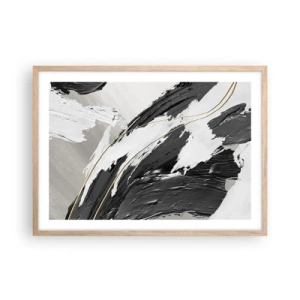 Affisch i ram av ljusek - Storslagen abstraktion - 70x50 cm