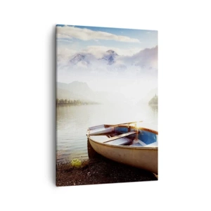 Canvastavla - Bild på duk - Vid ett stort och rent vatten - 50x70 cm