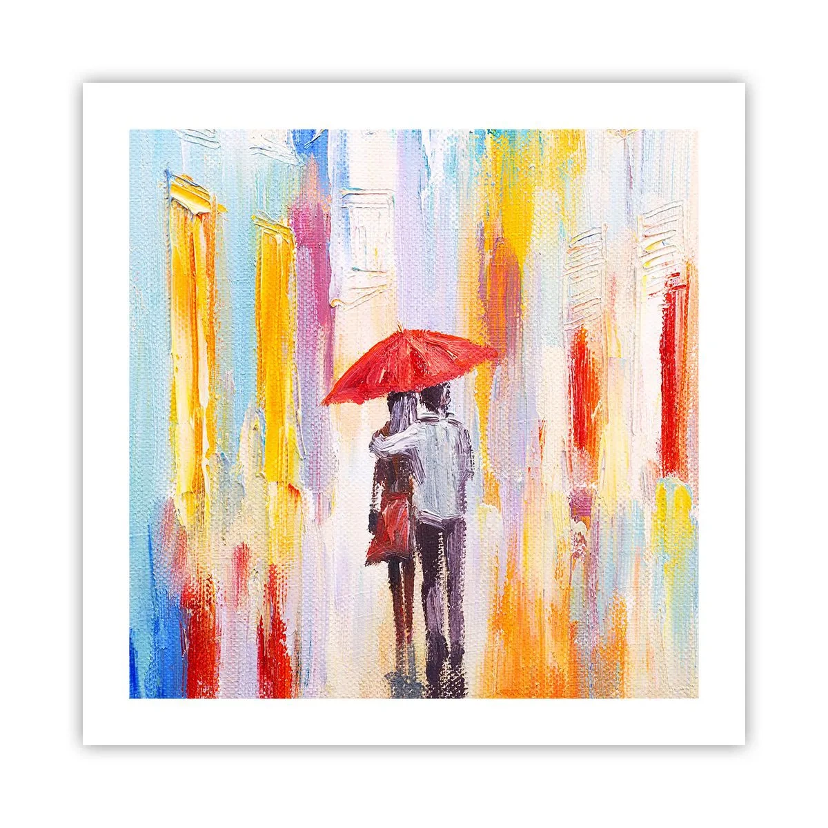 Affisch - Må det fortsätta regna - 50x50 cm