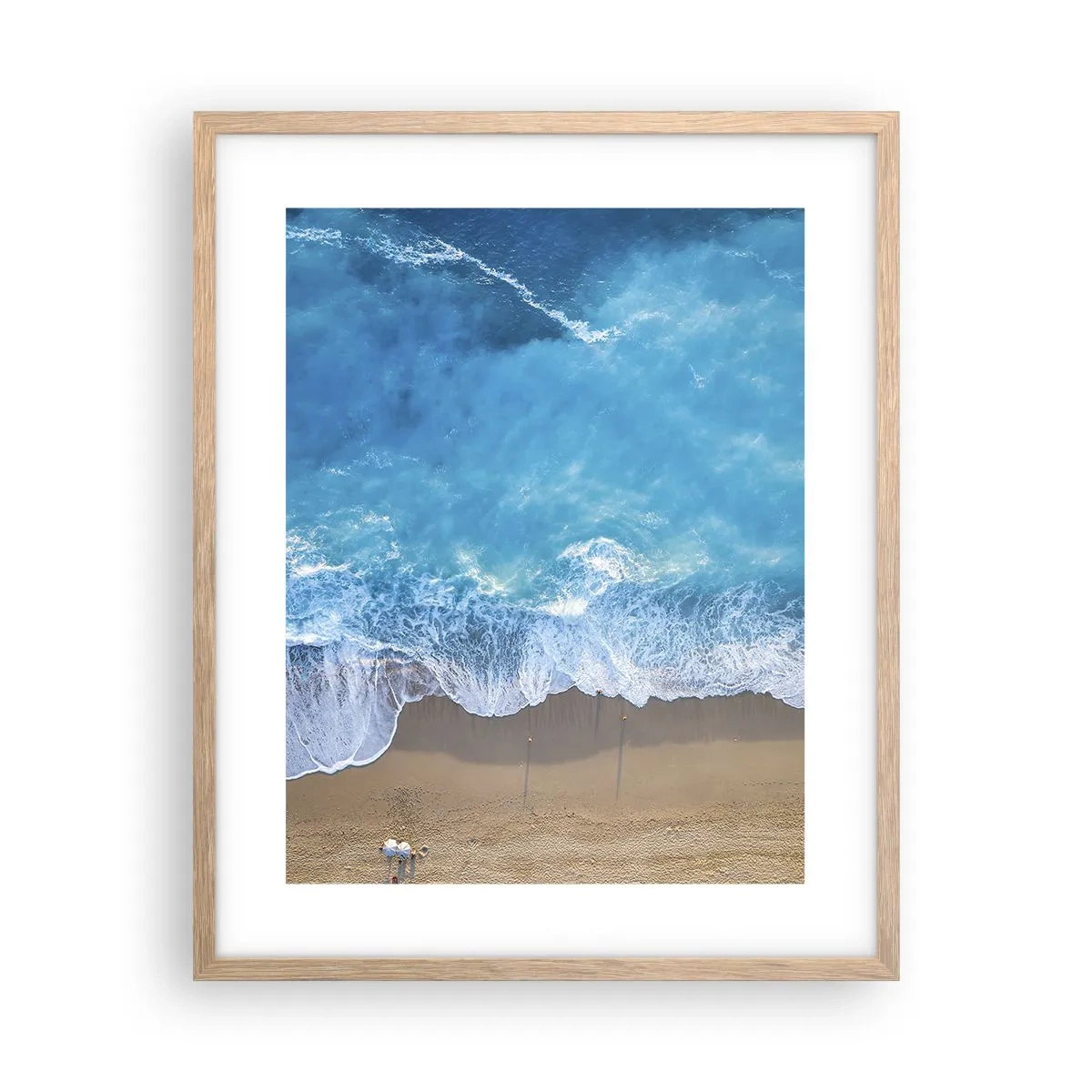 Affisch i ram av ljusek - Blå styrka - 40x50 cm