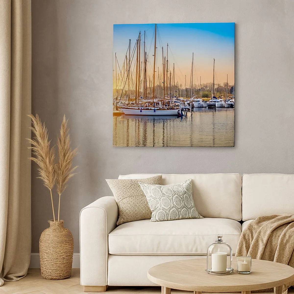 Canvastavla - Bild på duk - Vinden måste också sova - 30x30 cm