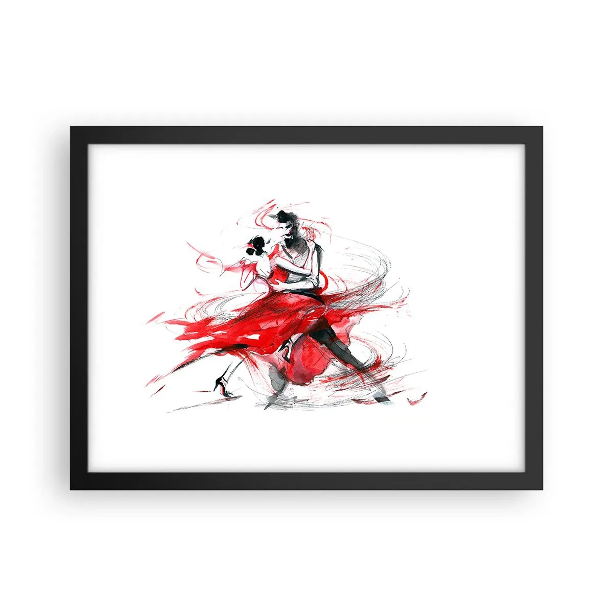 Affisch i svart ram - Tango - passionens rytm - 40x30 cm