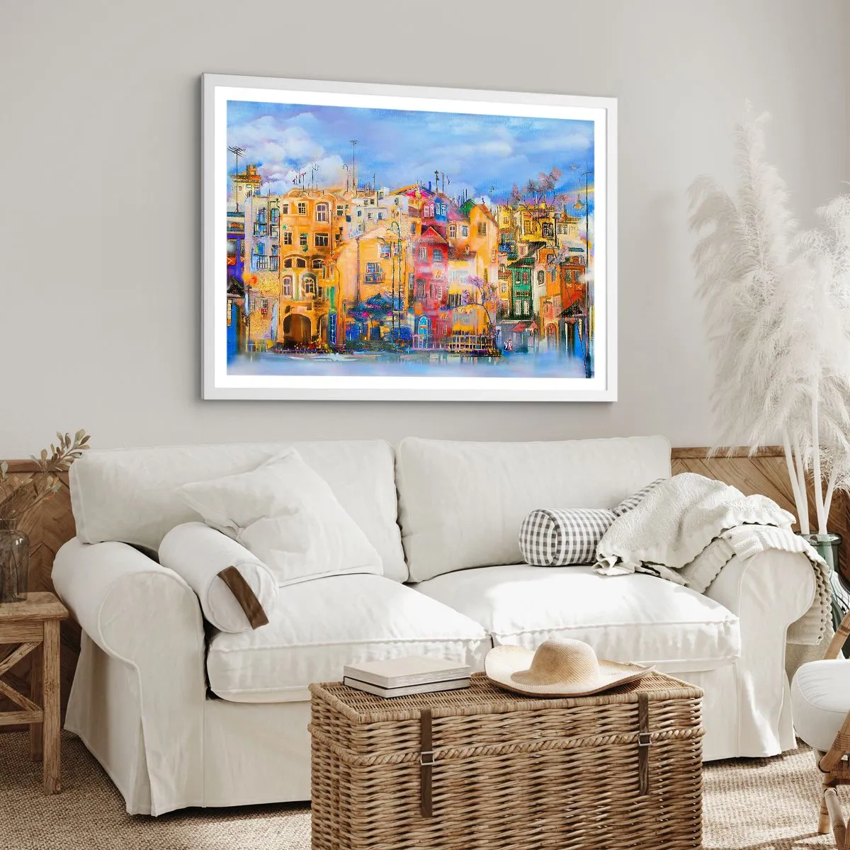 Affisch i vit ram - Vi är tillsammans - 91x61 cm