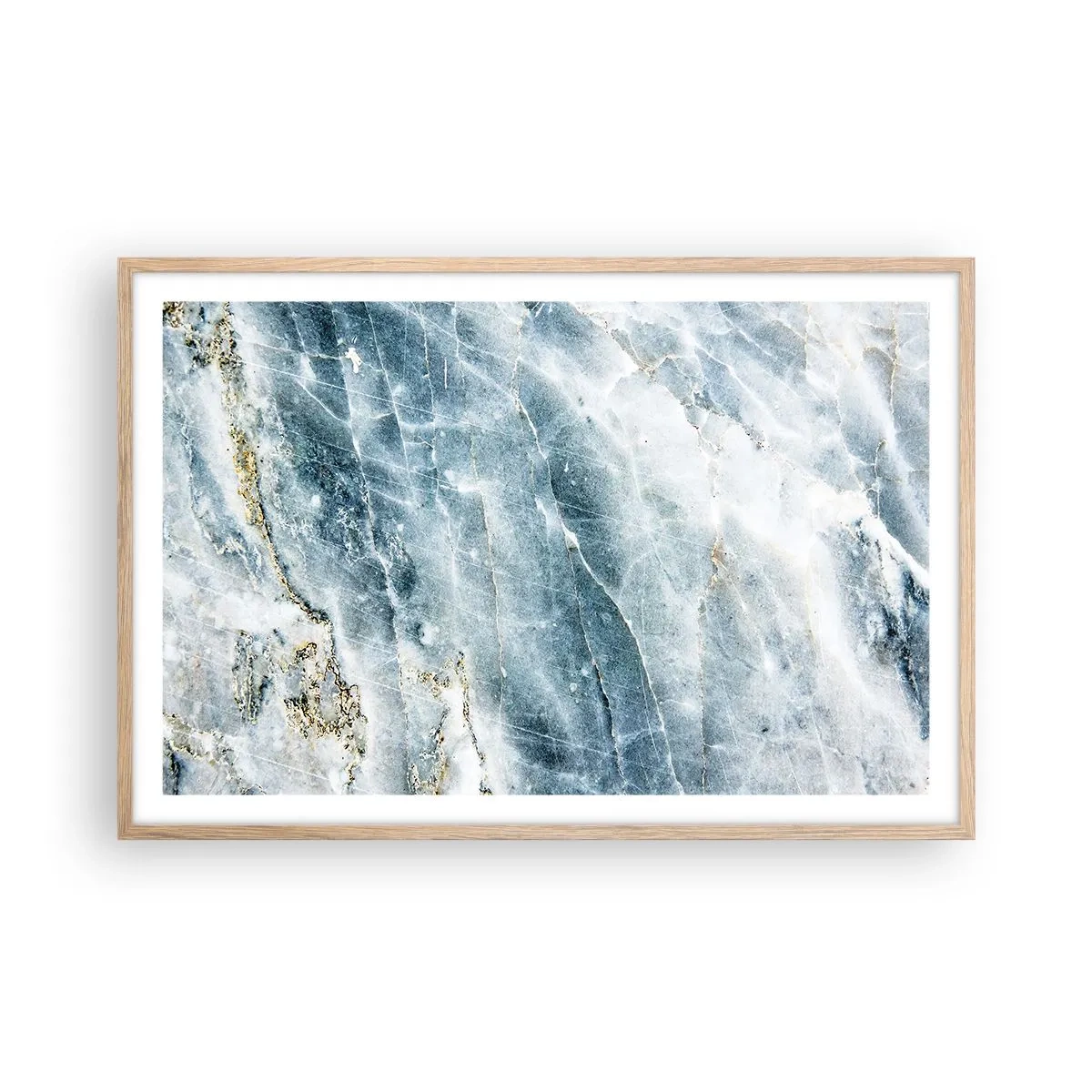 Affisch i ram av ljusek - Isvärld - 91x61 cm