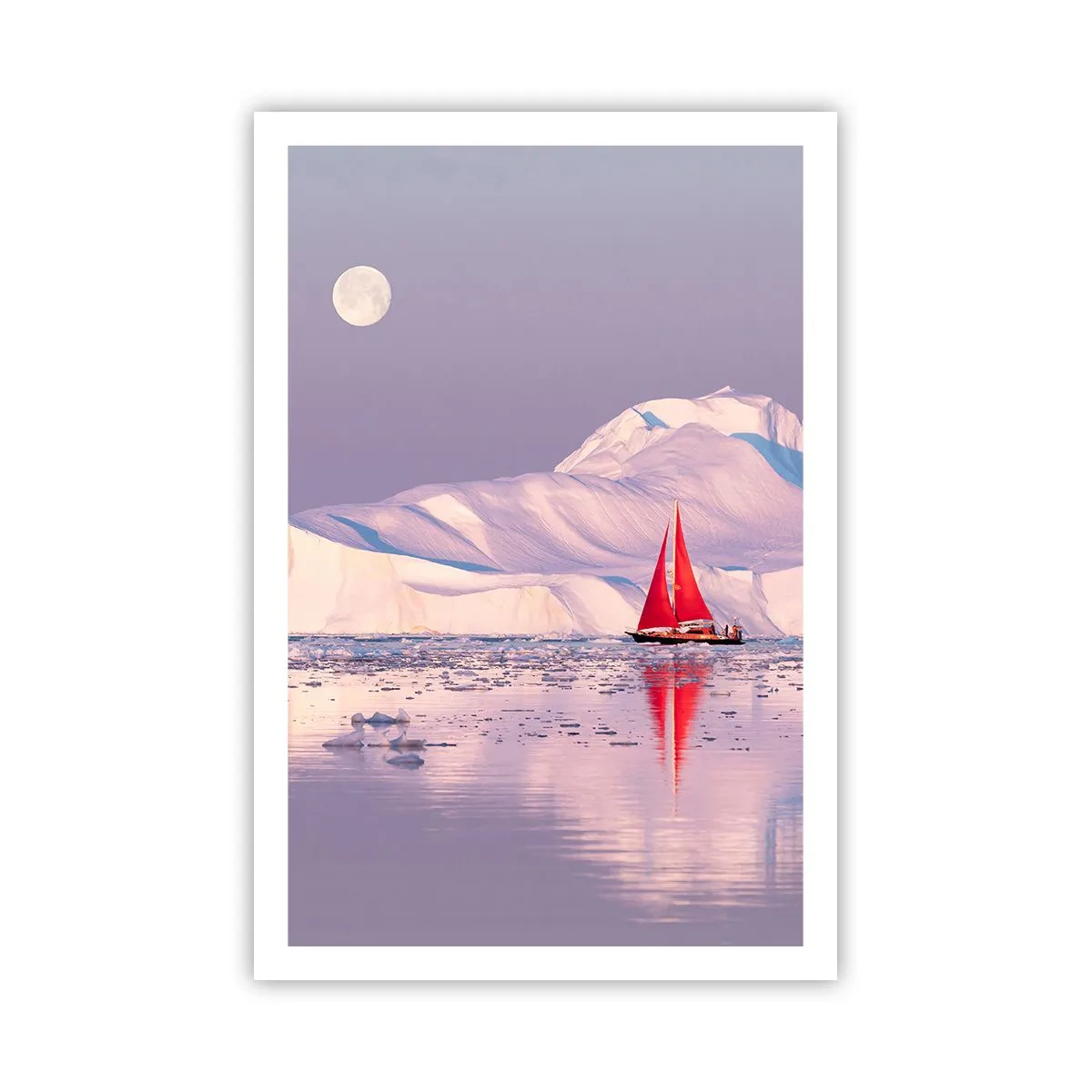 Affisch - Seglens glöd, isens kyla - 61x91 cm