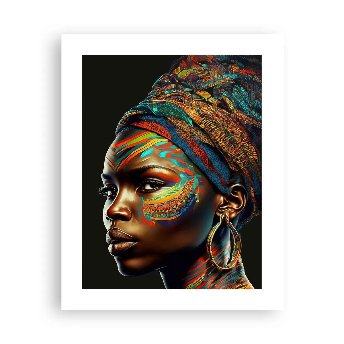 Affisch - Afrikansk drottning - 40x50 cm