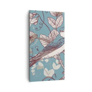 Canvastavla - Bild på duk - Japansk svala - 55x100 cm