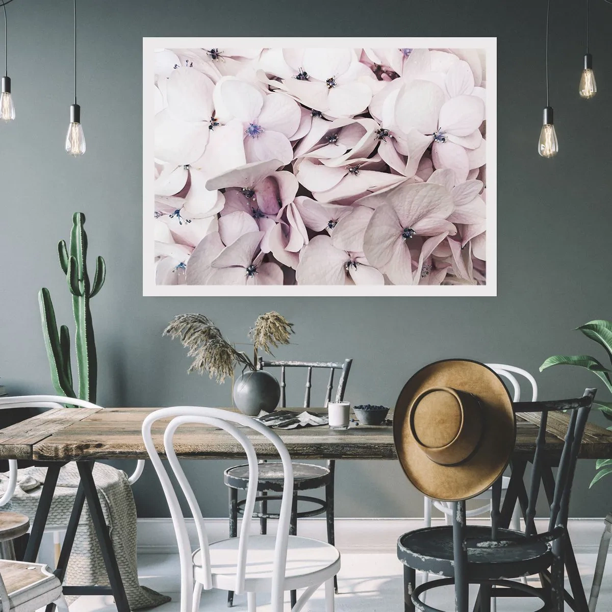 Affisch - I en flod av blommor - 50x40 cm