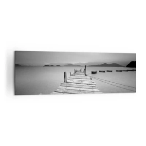 Canvastavla - Bild på duk - Bortom bergen och hav - 160x50 cm