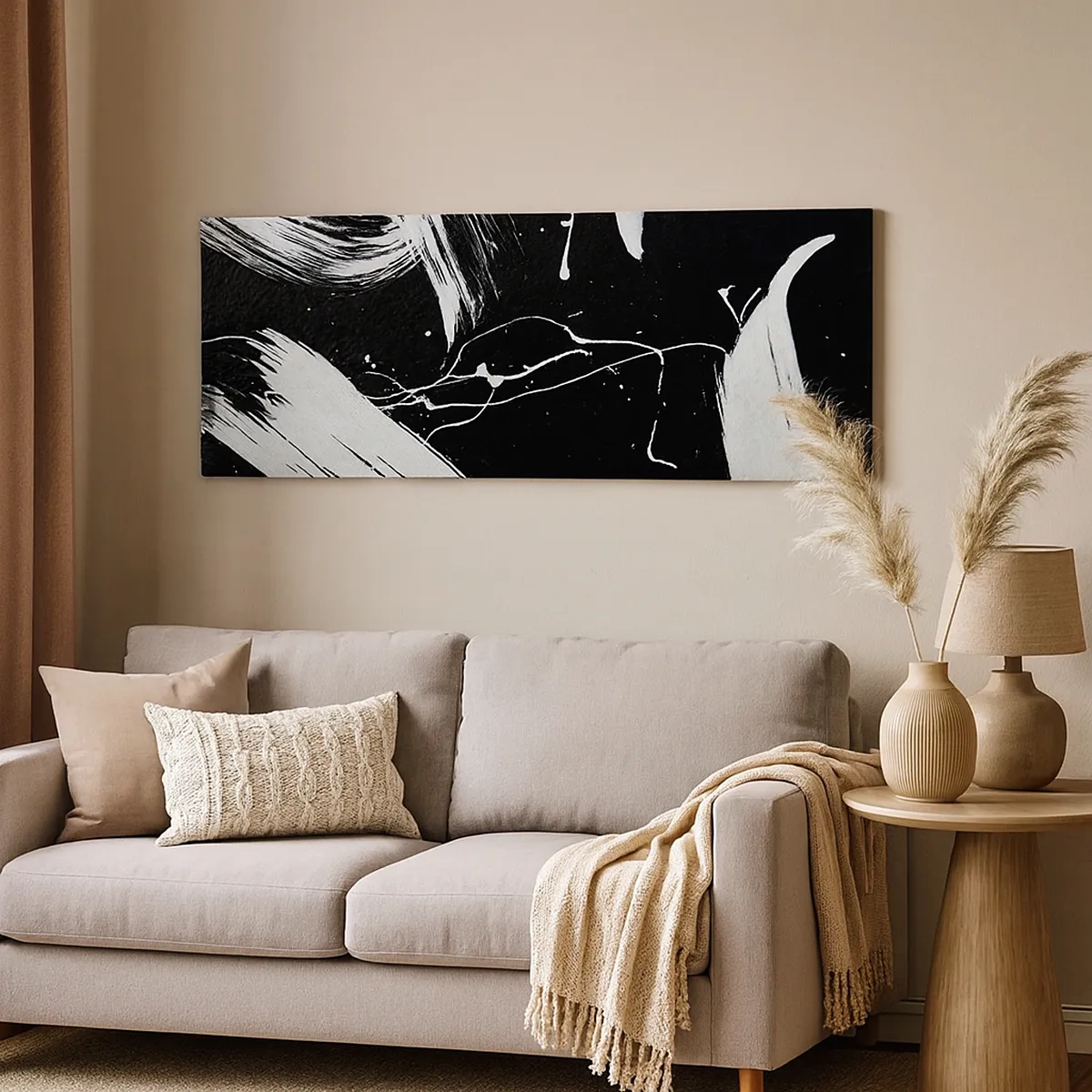 Canvastavla - Bild på duk - Bryta mörkret - 30x30 cm