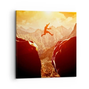 Canvastavla - Bild på duk - Passera gränser - 70x70 cm