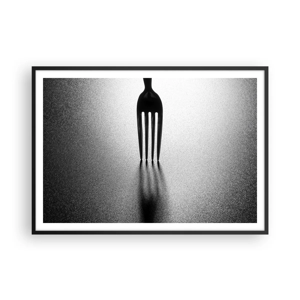 Affisch i svart ram - Ljus och skugga - 100x70 cm