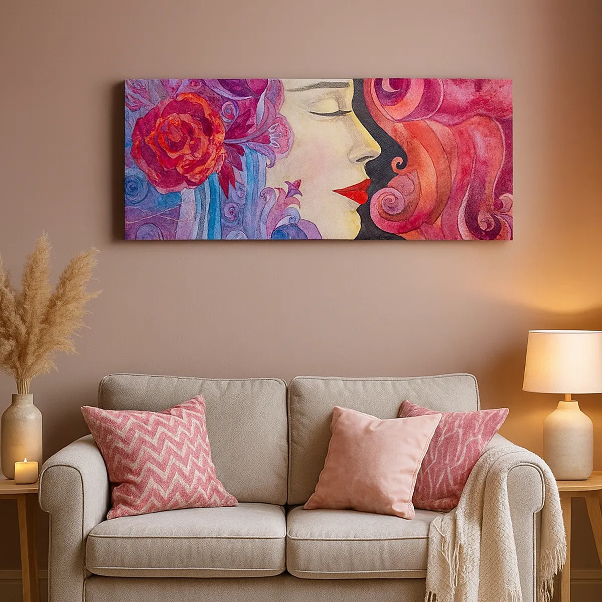 Canvastavla - Bild på duk - Jugendstilen lever - 30x30 cm