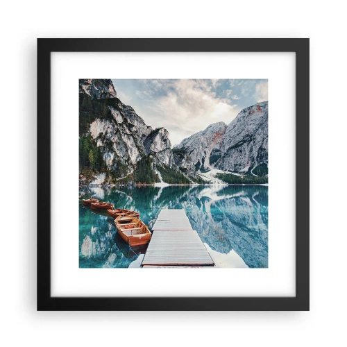 Affisch i svart ram - Vi visar dig skönhet - 30x30 cm