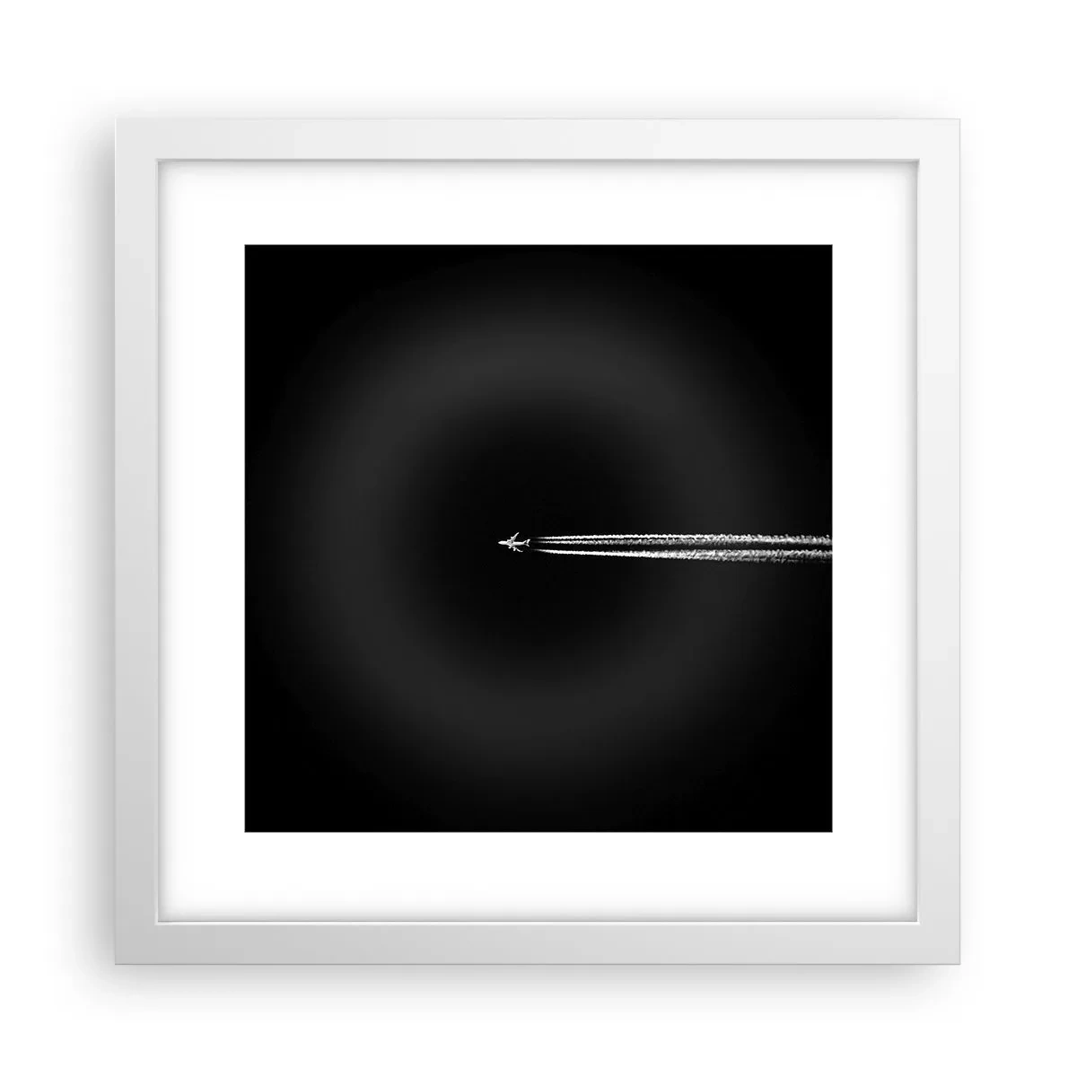 Affisch i vit ram - I en annan dimension - 30x30 cm