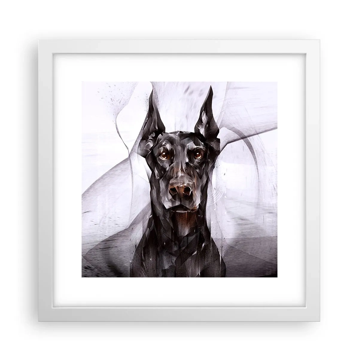 Affisch i vit ram - Rasren - 30x30 cm