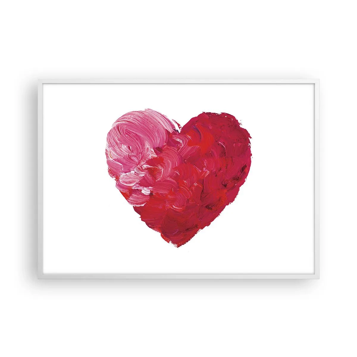 Affisch i vit ram - All you need is love - 100x70 cm