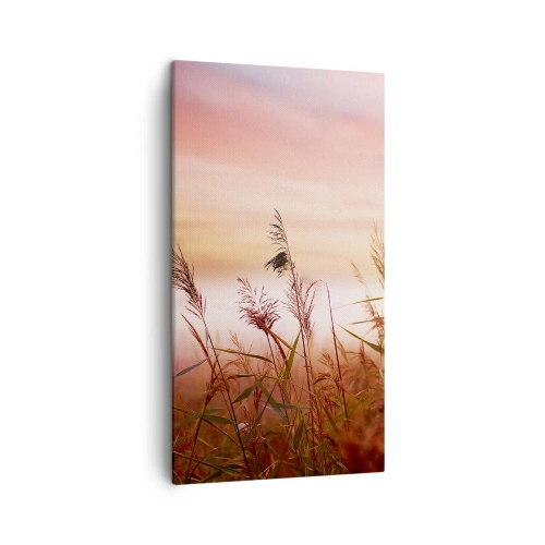 Canvastavla - Bild på duk - Drakar, maskrosor, vind - 45x80 cm