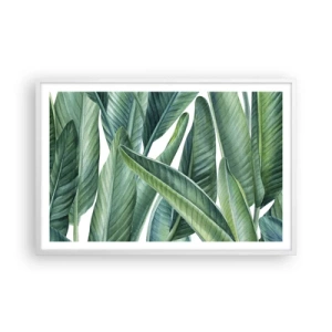 Affisch i vit ram - Grönskan i sig själv - 91x61 cm