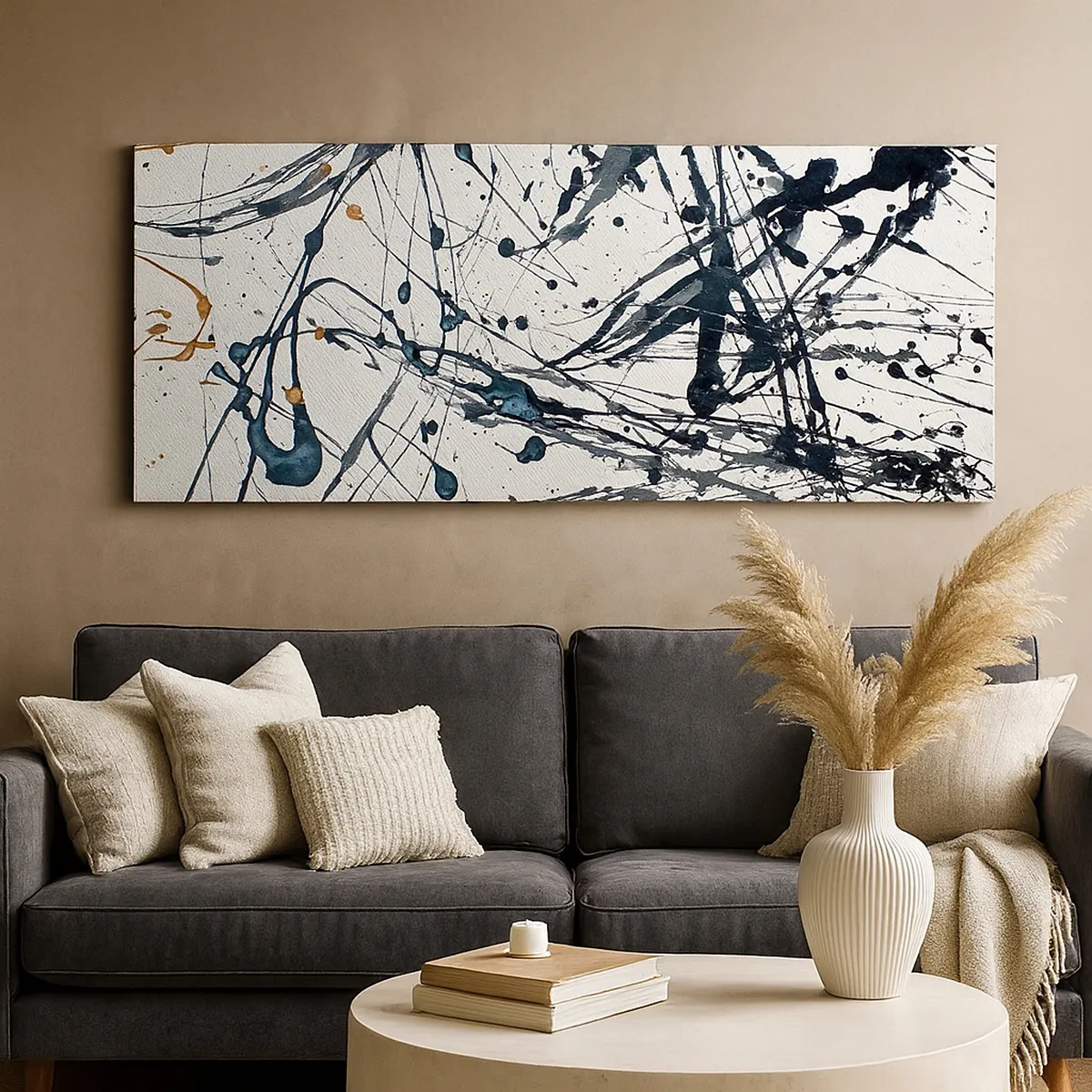 Canvastavla - Bild på duk - Med eller utan någon mening? - 30x30 cm