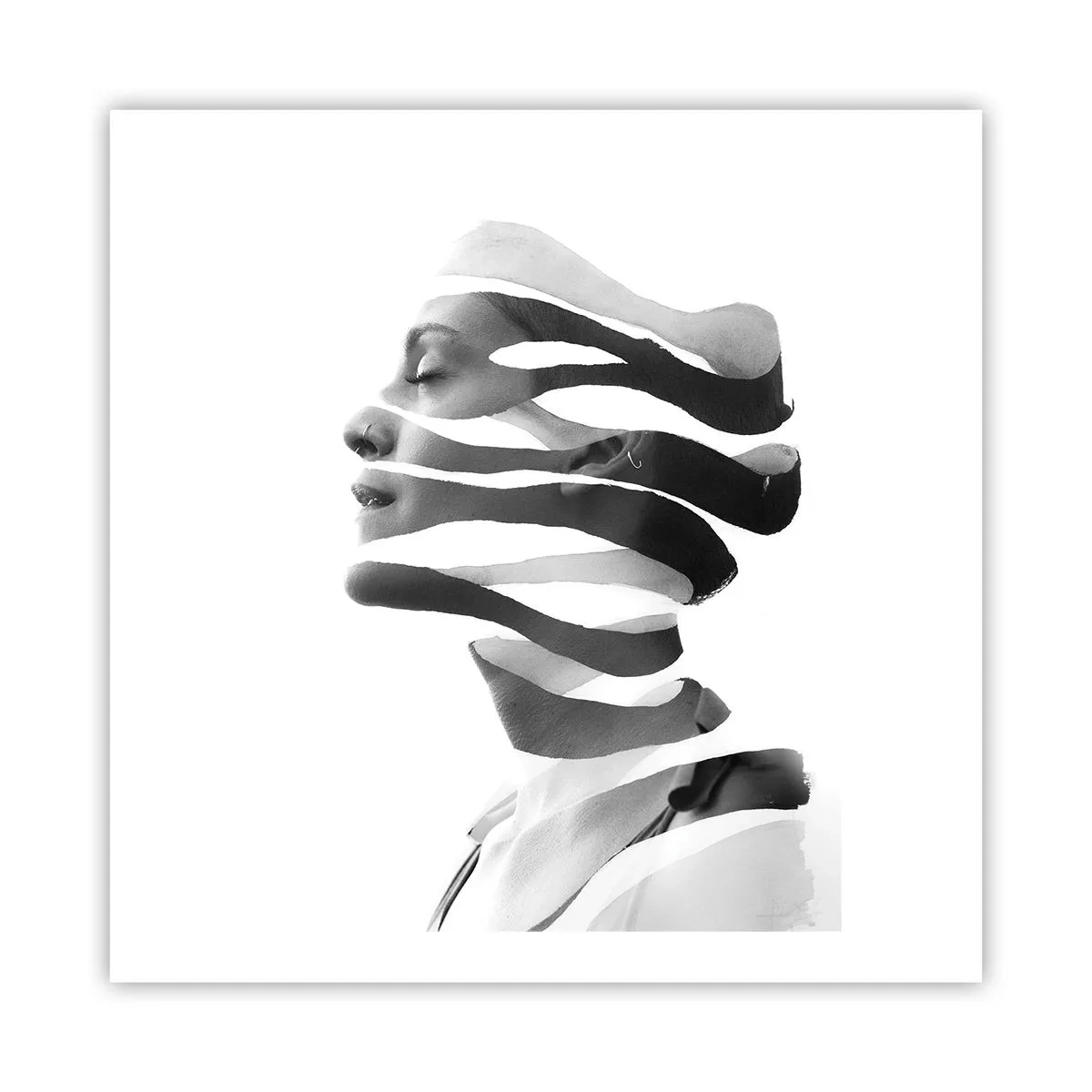 Affisch - Surrealistisk porträtt - 60x60 cm