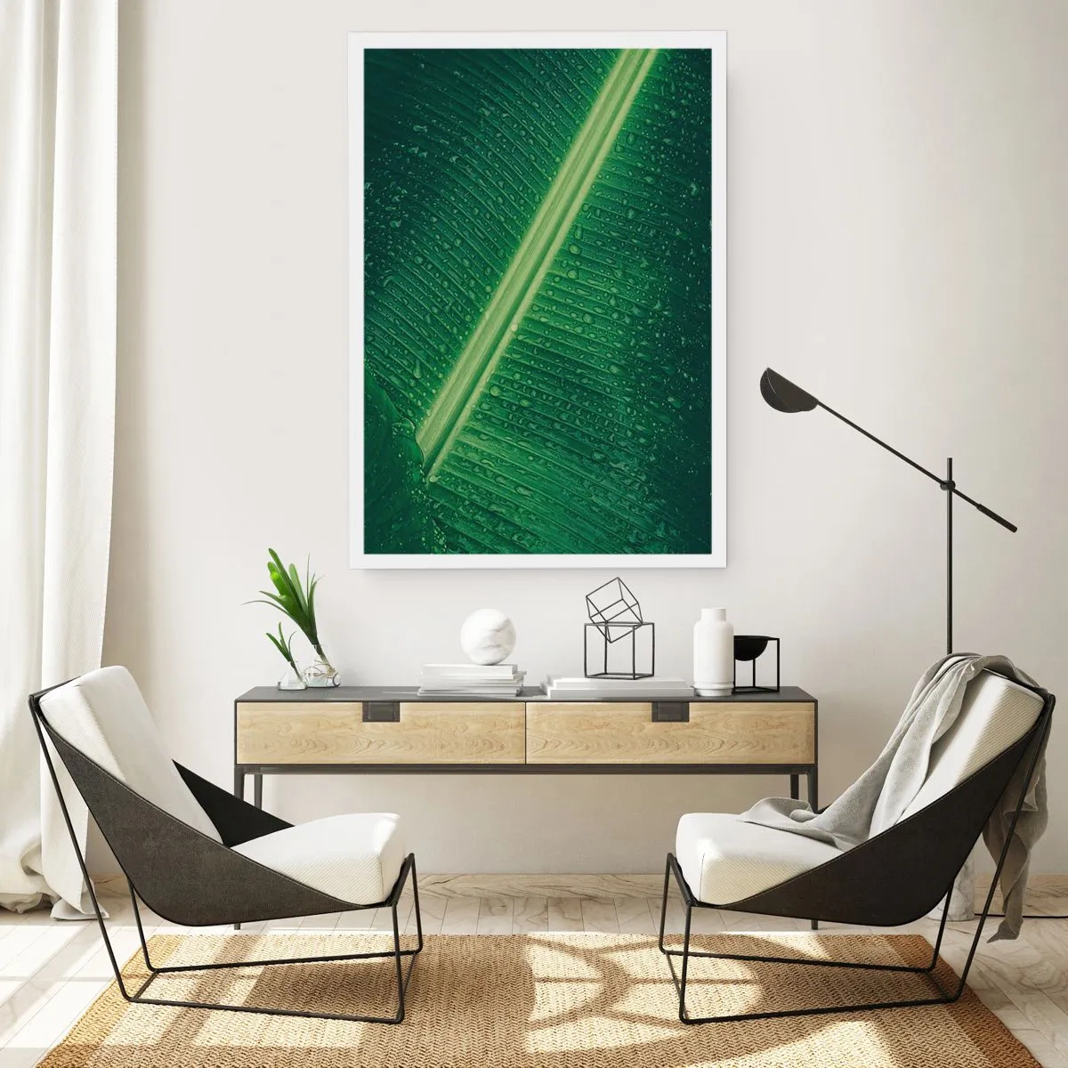 Affisch - Grönskans struktur - 30x40 cm