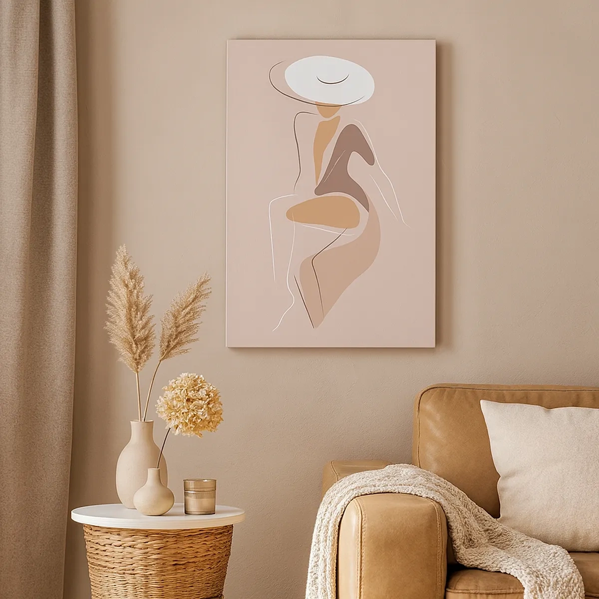 Canvastavla - Bild på duk - Att vara dam - 50x70 cm