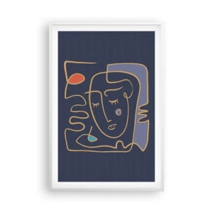 Affisch i vit ram - I drömmarnas värld - 61x91 cm