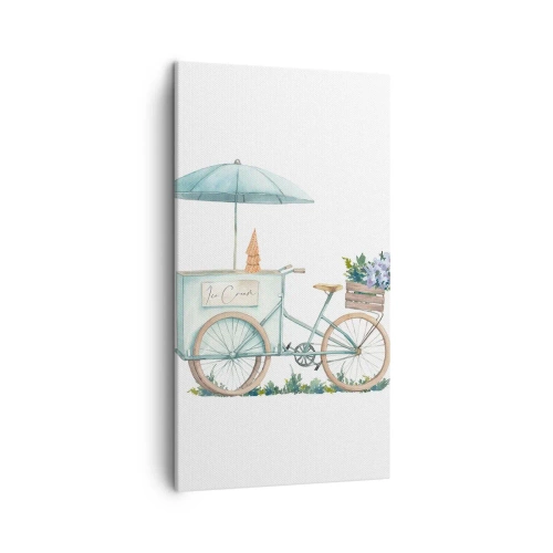 Canvastavla - Bild på duk - Sött minne av sommaren - 45x80 cm