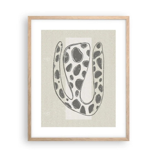 Affisch i ram av ljusek - En bisarr varelse - 40x50 cm