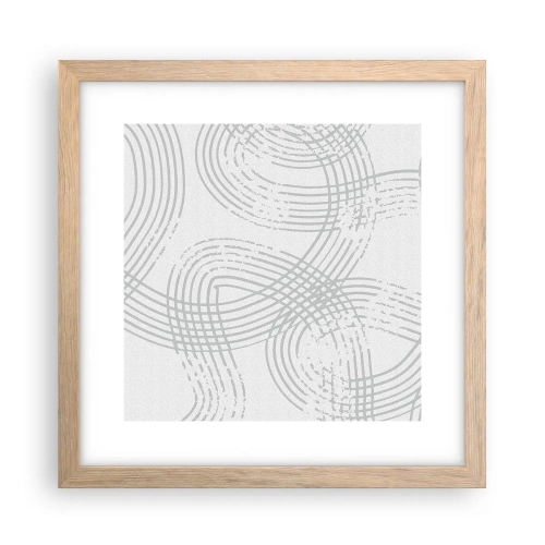 Affisch i ram av ljusek - Det finns ingen rak väg - 30x30 cm