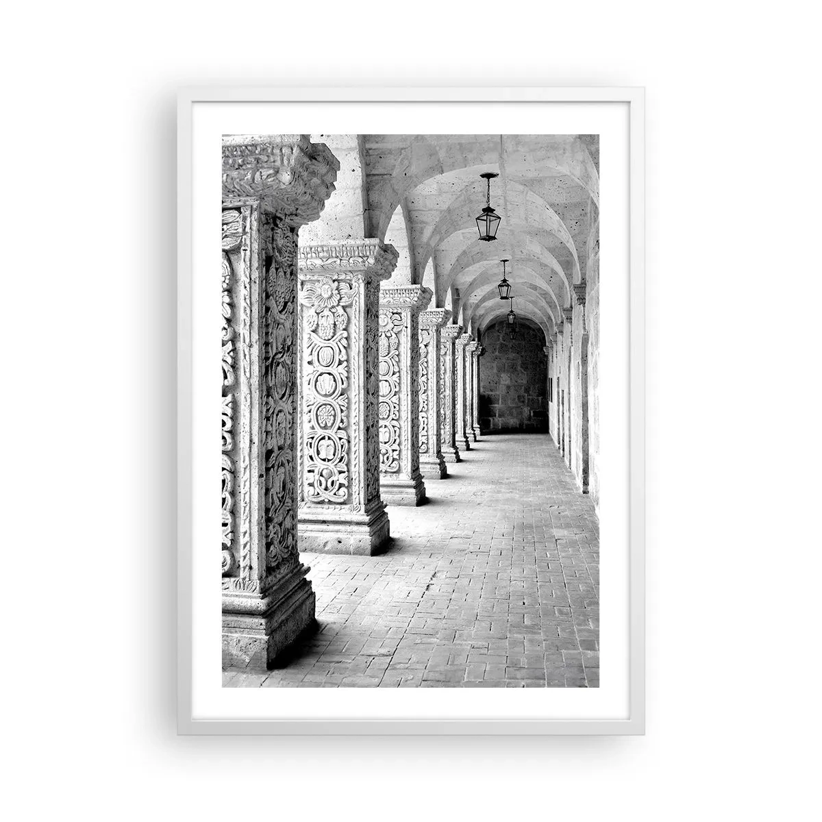 Affisch i vit ram - Och vart tar det vägen? - 50x70 cm