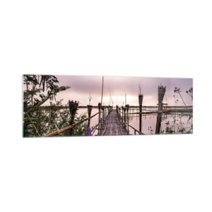 Glastavla - Bild på glas - Asiens lugn och tystnad - 160x50 cm