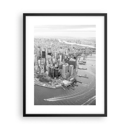 Affisch i svart ram - Hur man inte älskar? - 40x50 cm