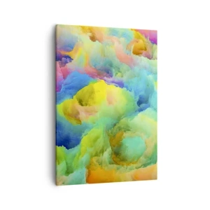 Canvastavla - Bild på duk - Regnbågsdun - 50x70 cm