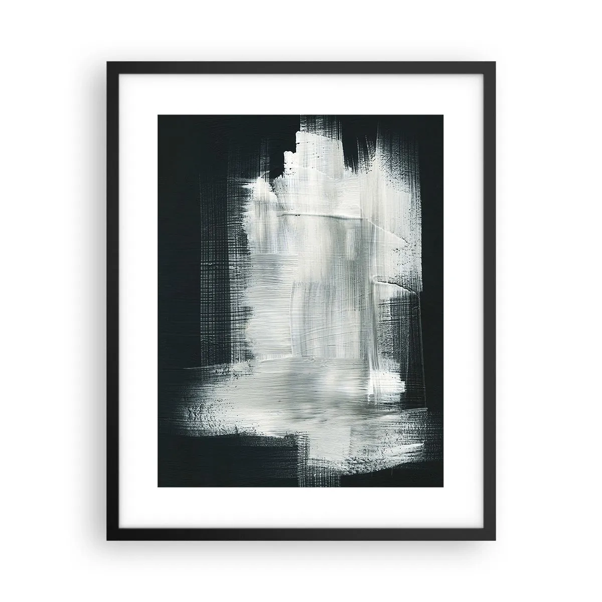 Affisch i svart ram - Vävd av det vertikala och horisontella - 40x50 cm