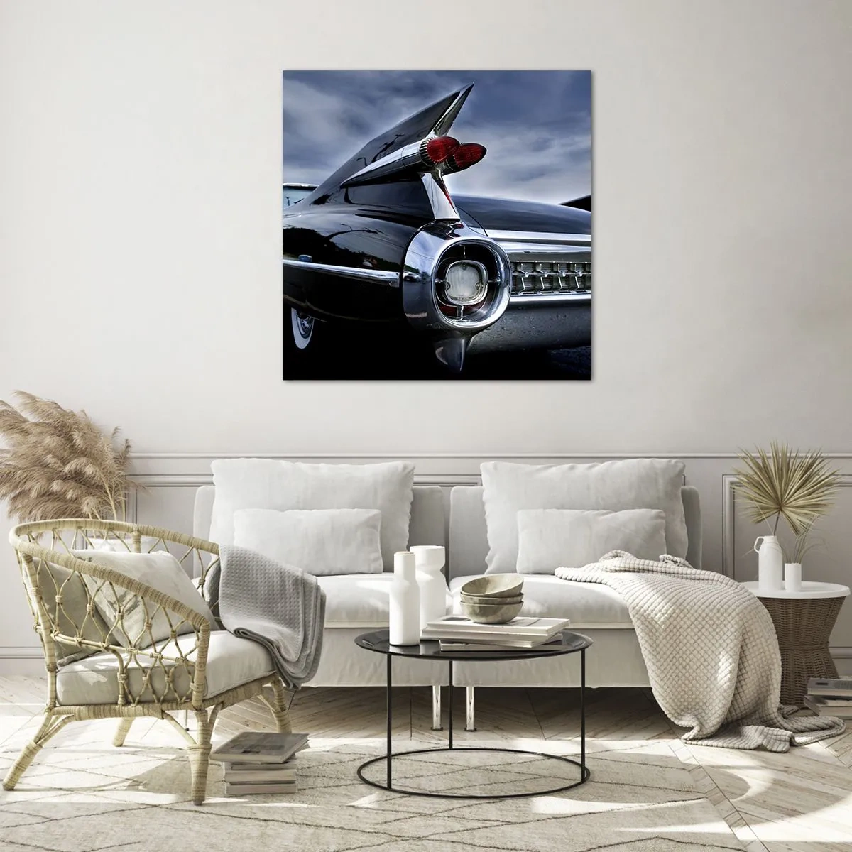 Glastavla - Bild på glas - Just därför är den vacker! - 50x50 cm