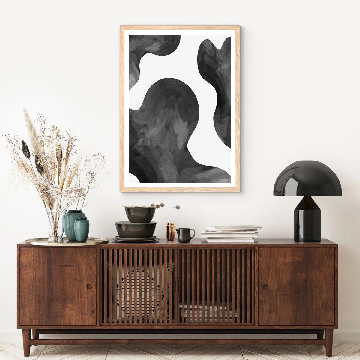 Affisch i ram av ljusek - Mjölkvägen - 61x91 cm