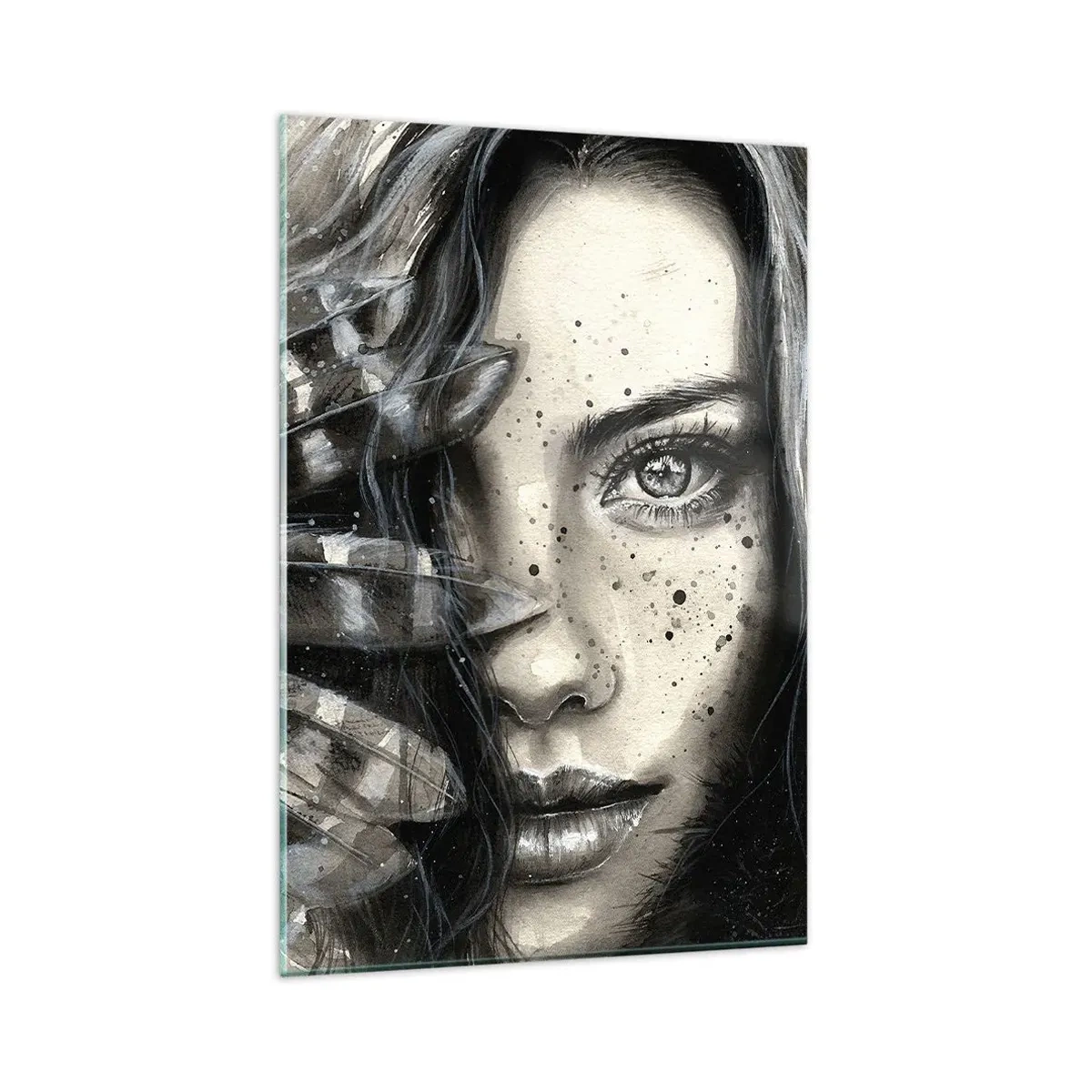 Glastavla - Bild på glas - Vild skönhet - 80x120 cm