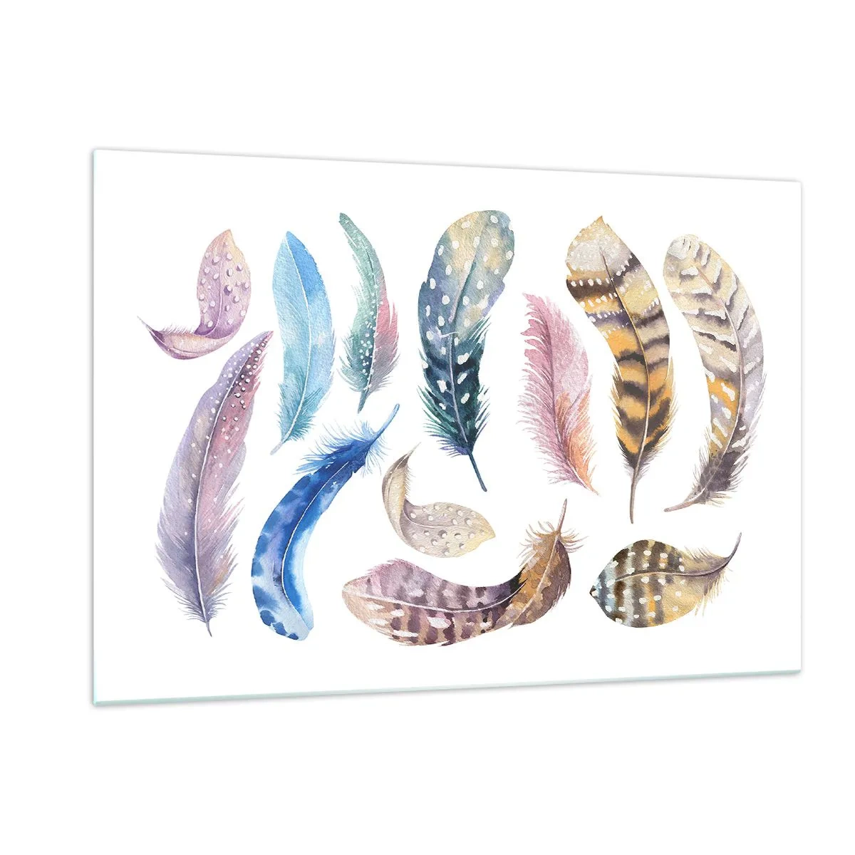 Glastavla - Bild på glas - Lätta, färgglada och färgrika - 120x80 cm