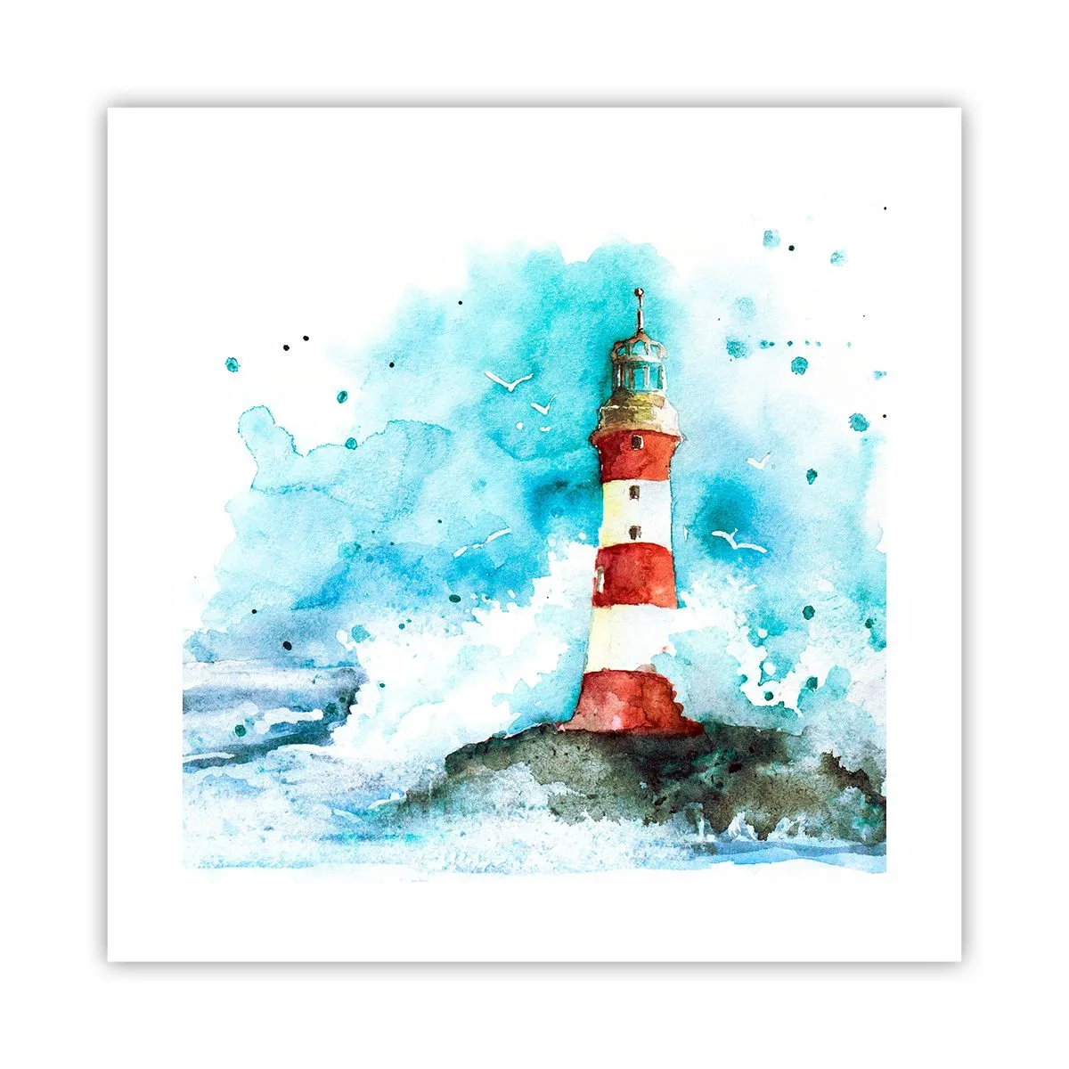 Affisch - Elementens enhet - 40x40 cm