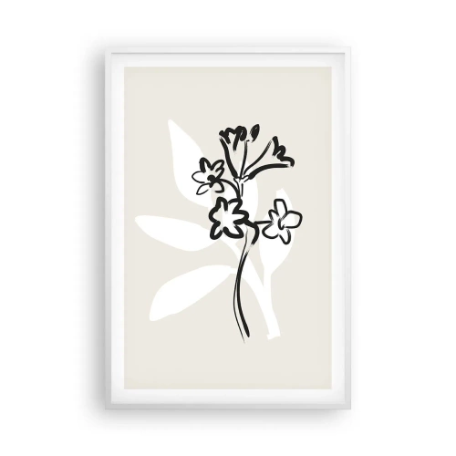 Affisch i vit ram - Skiss till ett herbarium - 61x91 cm