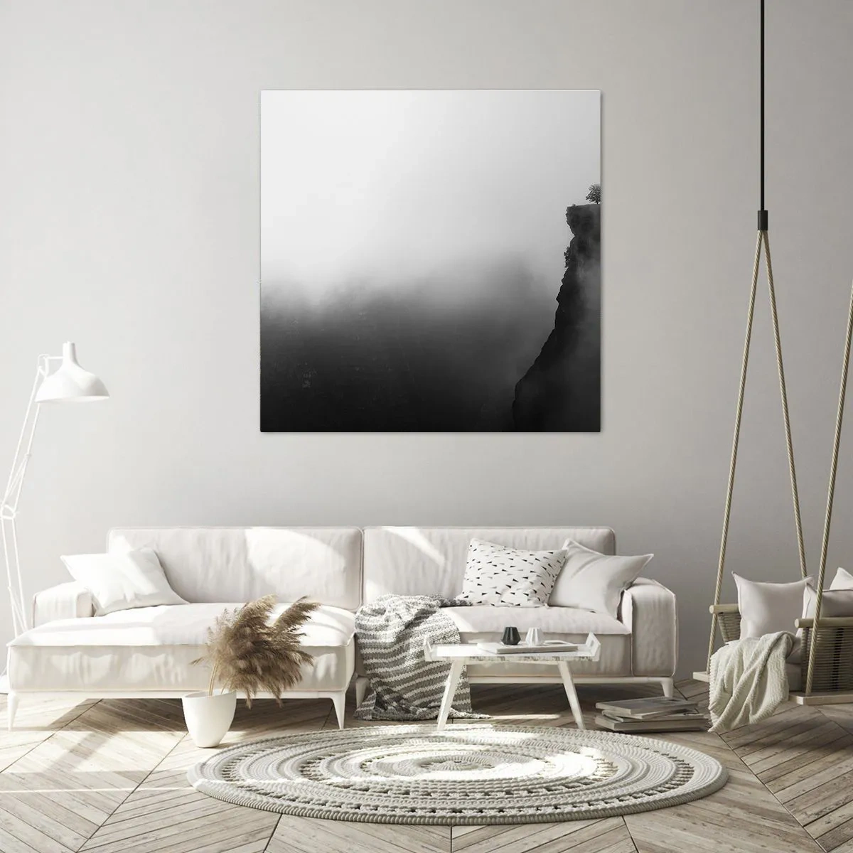 Canvastavla - Bild på duk - På världens gräns - 30x30 cm