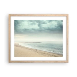 Affisch i ram av ljusek - På jakt efter frid - 50x40 cm