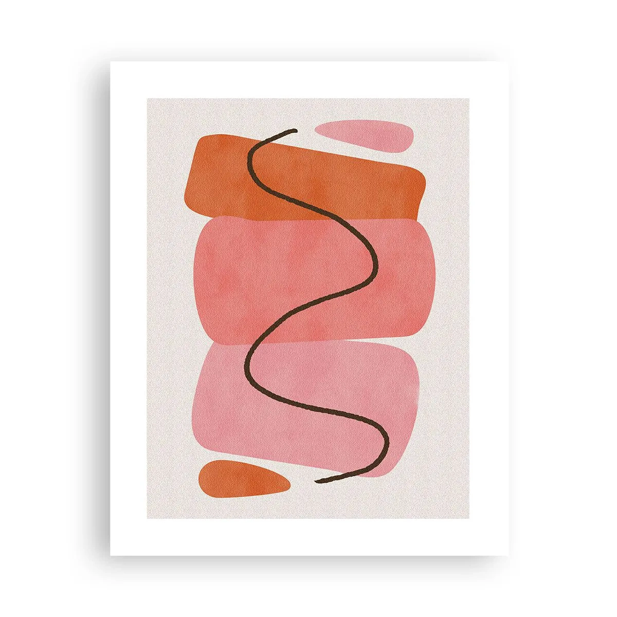Affisch - Formernas mjuka rörelse - 40x50 cm