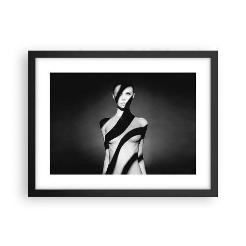 Affisch i svart ram - I skenet och i skuggan - 40x30 cm